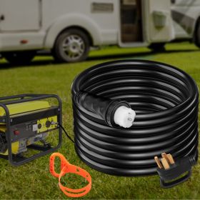 30Ft 50 Amp Generator Extension Cord STW 6/3 + 8/1 Generator Cord 125V 250V Generator Power Cord N14-50P & SS2-50R & CS6364 Twist Lock Connectors