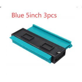 Radial Ruler Contour Gauge Taker Profile Gauge (Option: Blue 5inch 3pcs)