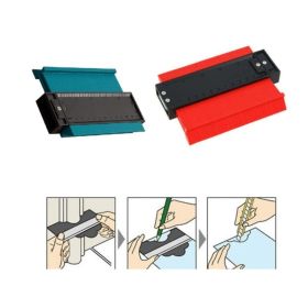 Radial Ruler Contour Gauge Taker Profile Gauge (Option: Blue150 mm and red250 mm)