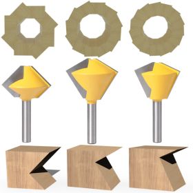 Bird's Mouth Router Bit (Option: 3in1set-Q3pcs)