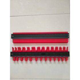 Radial Ruler Contour Gauge Taker Profile Gauge (Option: Red 500mm)
