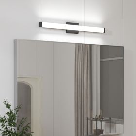 Bathroom Vanity Light Black - 33 Inch Modern Vanity Lights For Bathroom - 18W LED Bath Lights Over Mirror Cool White Light 6000K (Option: Default)
