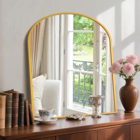 Bathroom Wall Mirror, Metal Frame Vanity Mirror For Bedroom, Entryway, Living Room (Option: gold  3132)