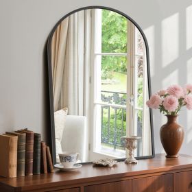 Bathroom Wall Mirror, Metal Frame Vanity Mirror For Bedroom, Entryway, Living Room (Option: black  3040)