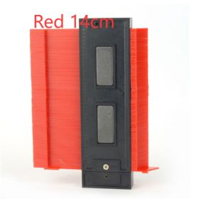 Radial Ruler Contour Gauge Taker Profile Gauge (Option: Red 14cm)