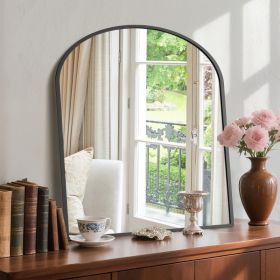Bathroom Wall Mirror, Metal Frame Vanity Mirror For Bedroom, Entryway, Living Room (Option: black  3132)