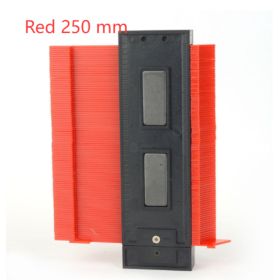 Radial Ruler Contour Gauge Taker Profile Gauge (Option: Red 250 mm)