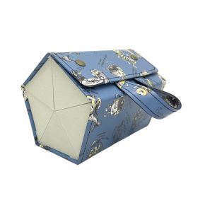 5in1 Sunglasses Travel Case Organizer Hangable, Eyeglasses Foldable Storage Organizer (Option: Blue)