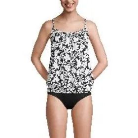 Women'sTummy HidingTop Swimsuit Adjustable Straps (Option: M)