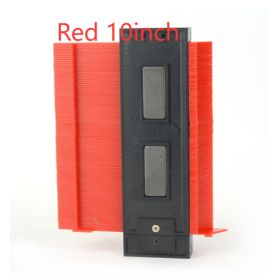 Radial Ruler Contour Gauge Taker Profile Gauge (Option: Red 10inch)