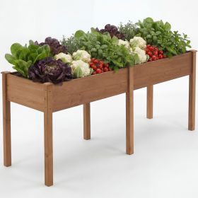 A Legged Elevated Flower Pot, An Outdoor Planting Box With Padding, Used For Growing Herbs, Flowers And Vegetables (Option: Green48x24IN)