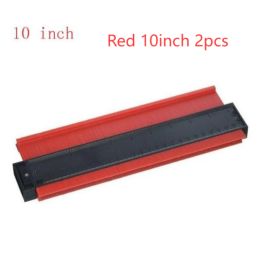 Radial Ruler Contour Gauge Taker Profile Gauge (Option: Red 10inch 2pcs)